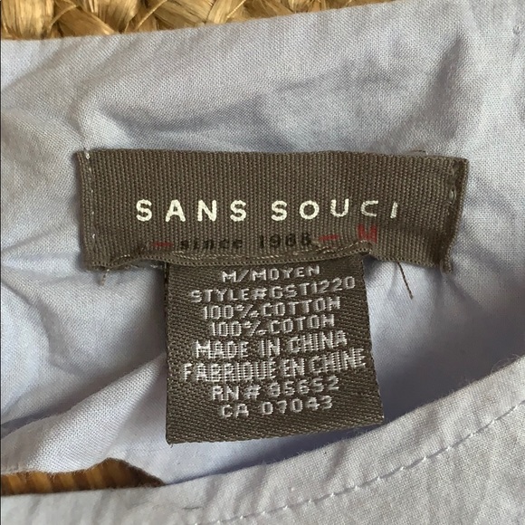 Open Black Baby Blue Crop Top - Picture 3 of 6